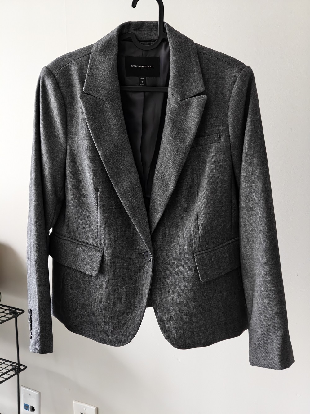 Banana Republic Grey Blazer - Size 8P